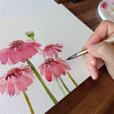 How to Paint Watercolor Flowers: A Journey Through Colors and Chaos